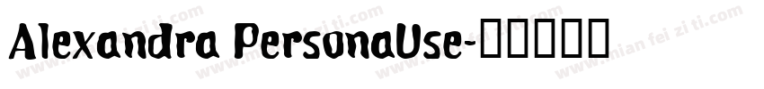 Alexandra PersonaUse字体转换